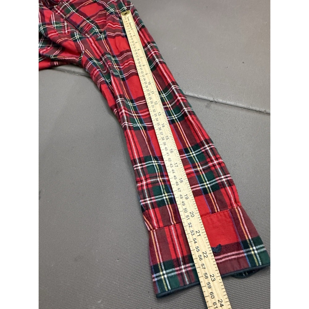Petite Plume Brushed Twill Imperial Tartan Pajama Set Plaid 100% Cotton Womens M - Picture 7 of 13